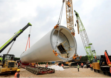 貴港市高傳風(fēng)電項目風(fēng)機(jī)吊裝使用起重滑車