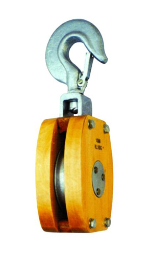 成華牌日式船用木滑輪，單輪鉤式